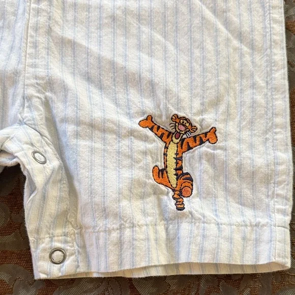 Disney Cream Button-Up Romper with Tigger - Picture 2 of 5